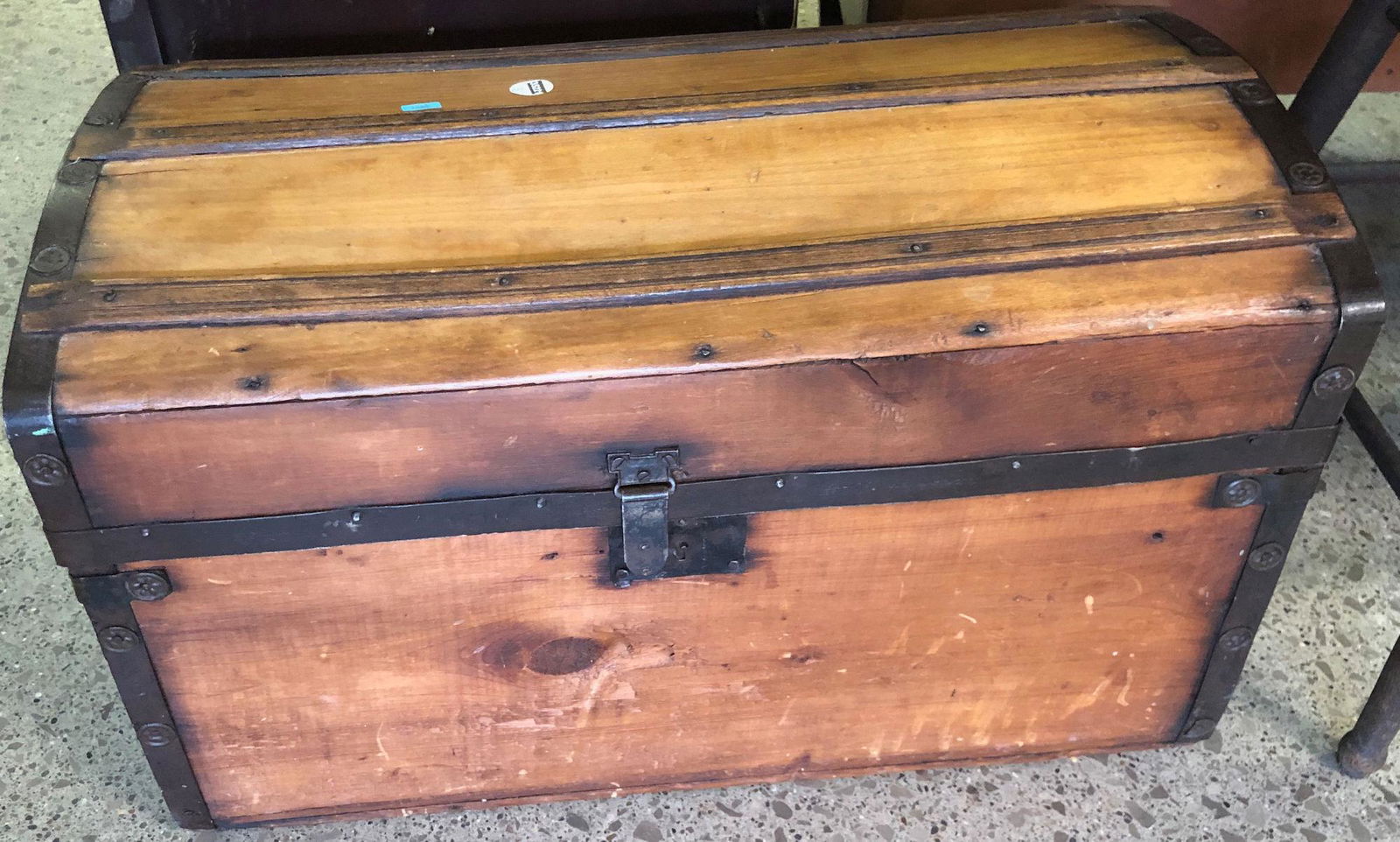SMALL WOODEN TRUNK (1 of 1)