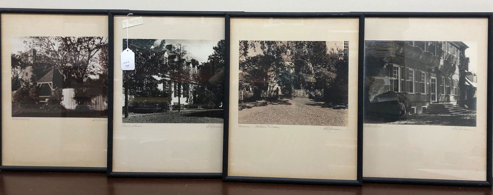 4 FRAMED PHOTOGRAPHS, SIGNED (SB?) JOHNSON. "TRAVIS (1 of 2)