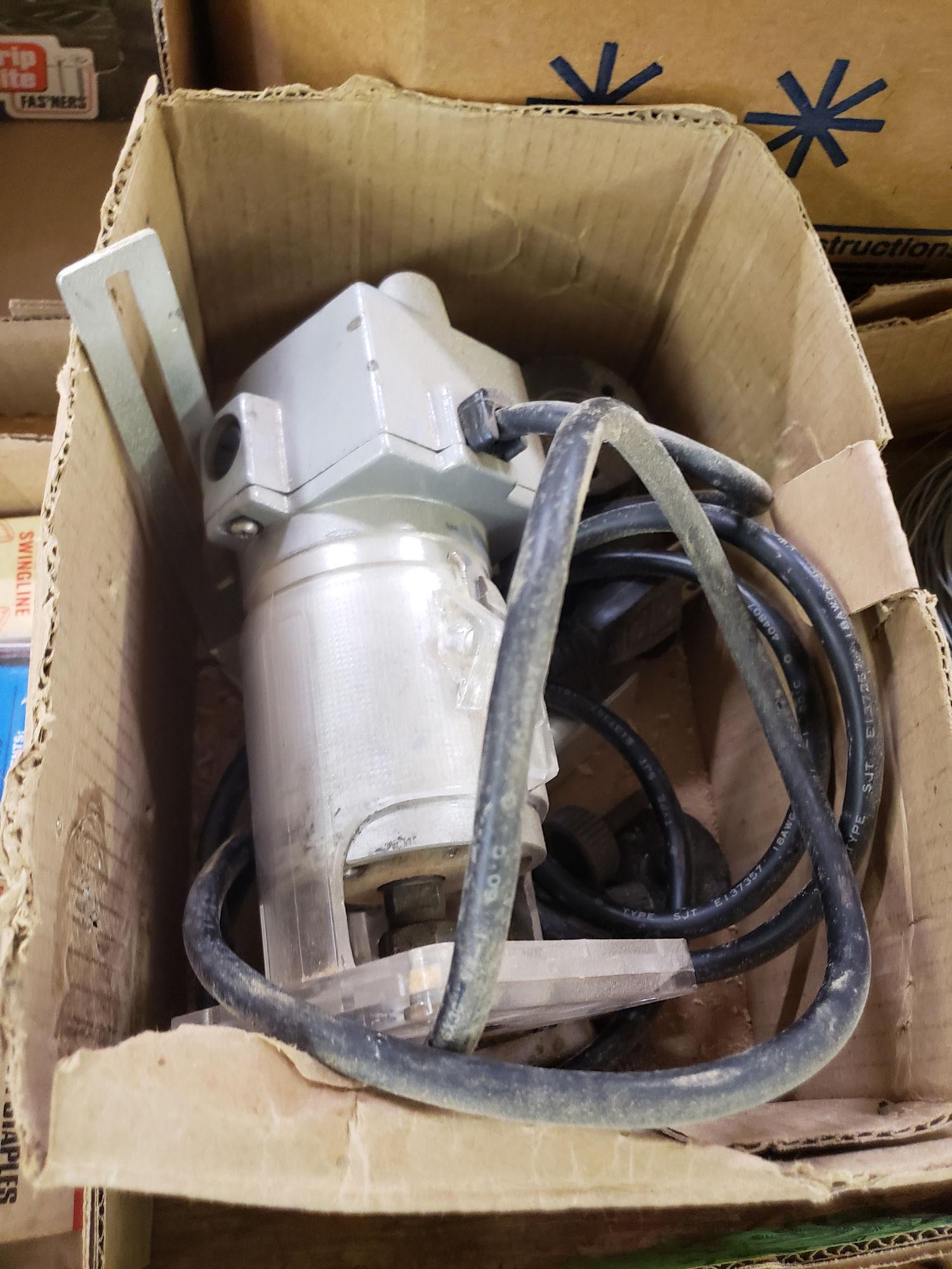 BOX LOT WITH HAND ROUTER (1 of 1)