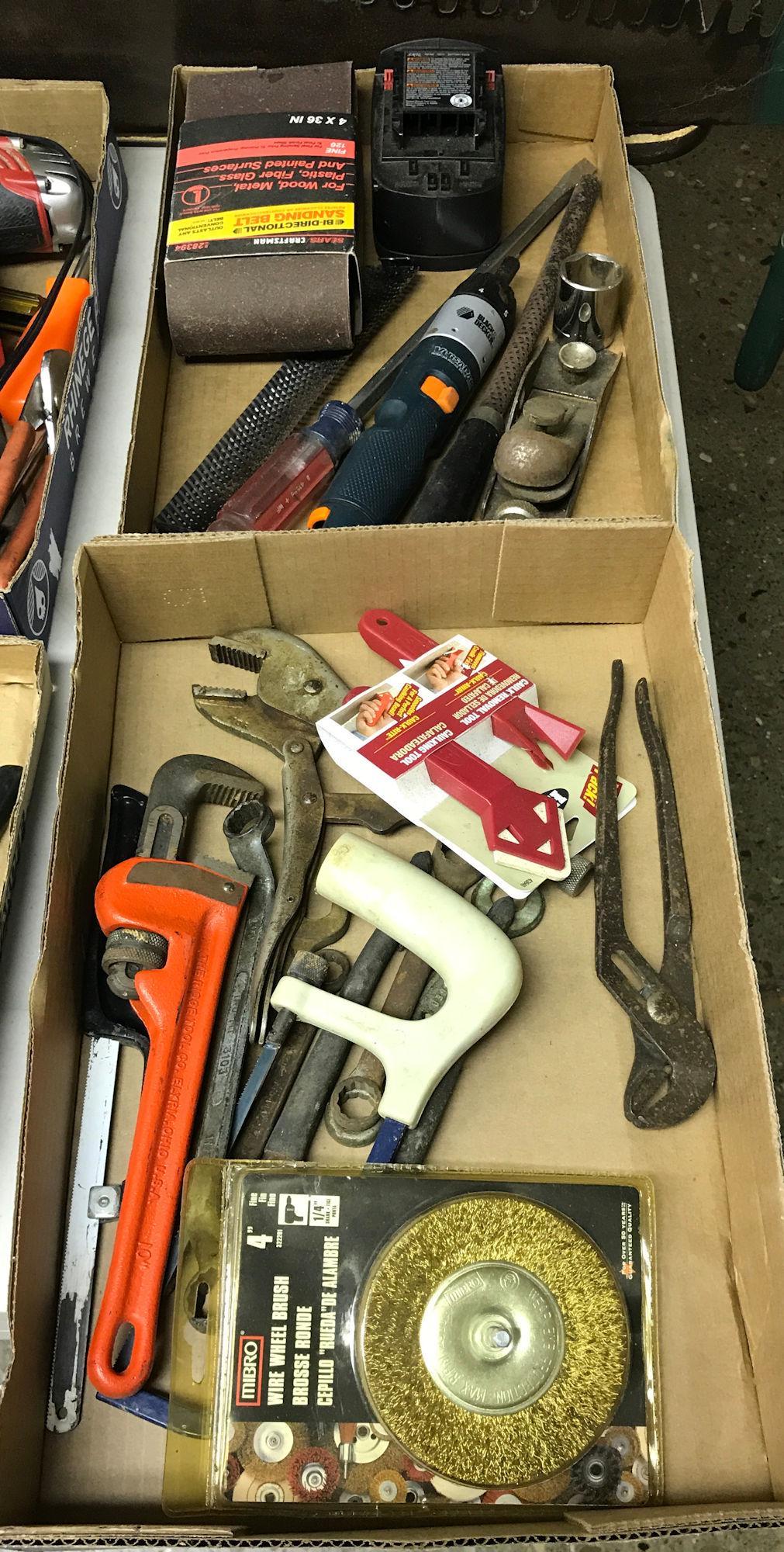 (2) BOX LOTS OF MISC. TOOLS (1 of 1)