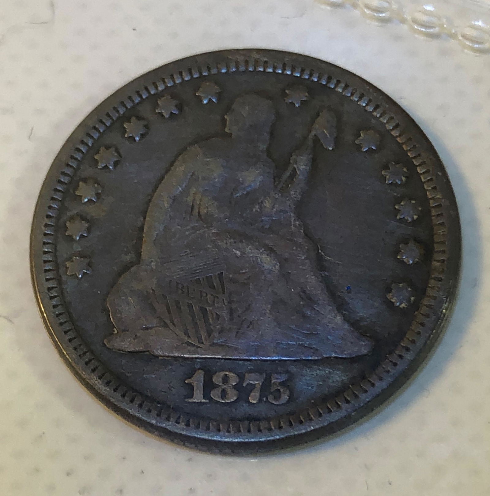 ANTIQUE U.S. QUARTER DOLLAR COIN (1 of 5)