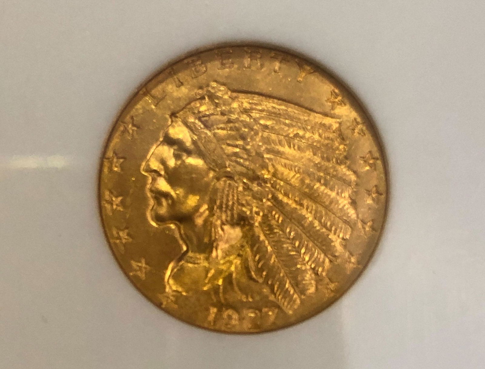 $5.00 INDIAN HEAD U.S. GOLD COIN (1 of 2)