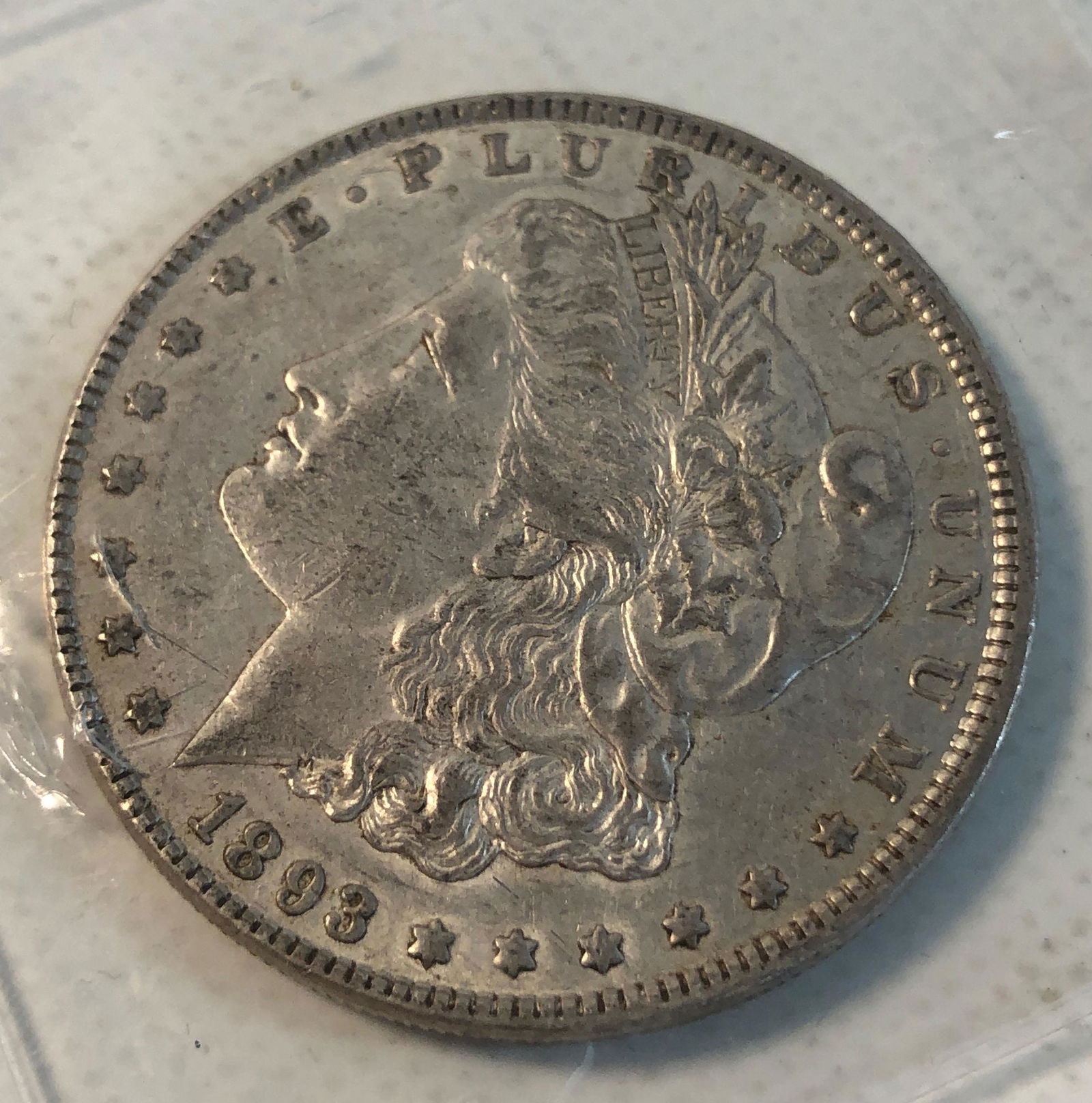 U.S. MORGAN SILVER DOLLAR COIN (1 of 2)