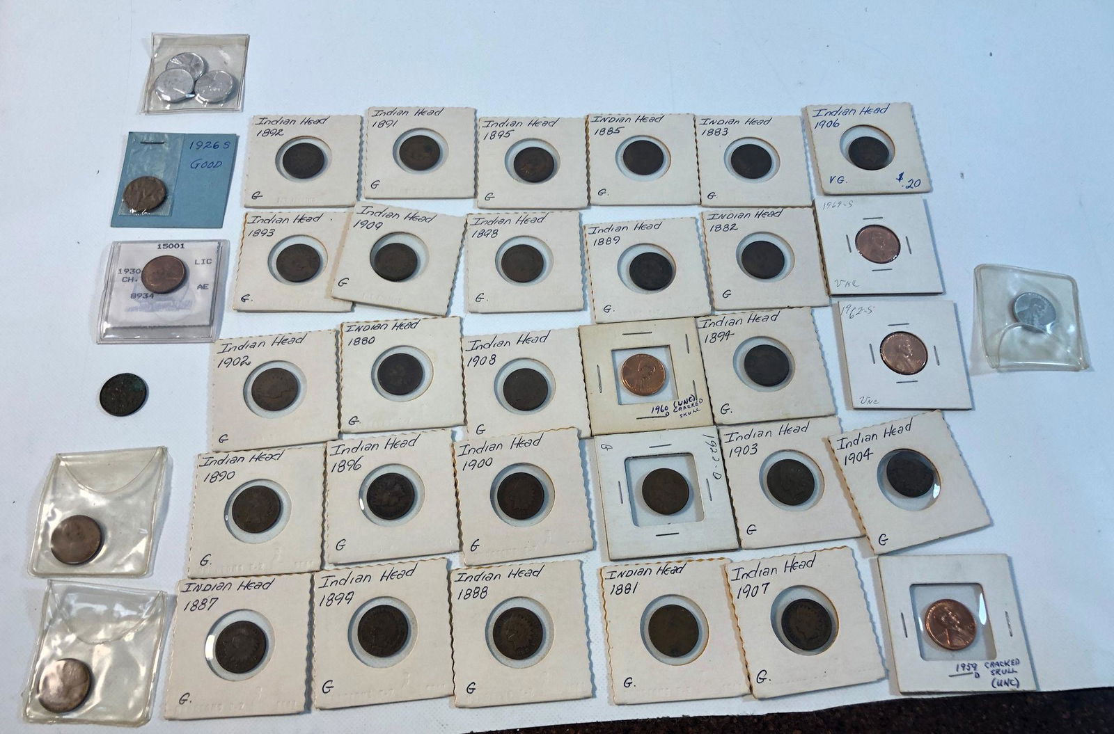 LOT OF U.S. PENNIES (1 of 18)