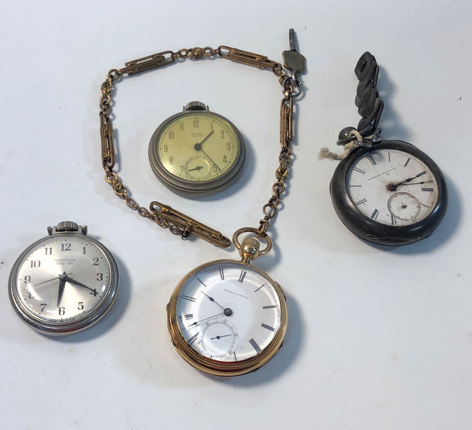 LOT OF FOUR VINTAGE POCKET WATCHES (1 of 10)