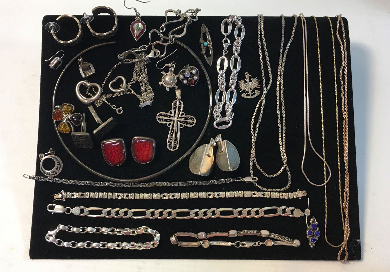 LOT OF FINE STERLING SILVER JEWELRY (1 of 2)