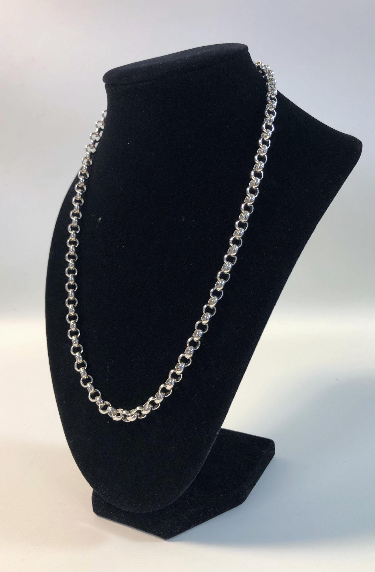 STERLING SILVER ROLO CHAIN NECKLACE (1 of 5)