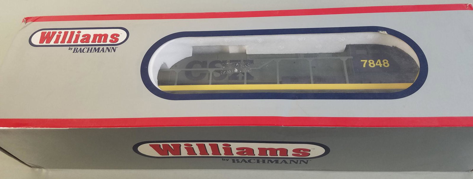 WILLIAMS O GAUGE MODERN ERA- 7848 CSX DIESEL: WILLIAMS O GAUGE MODERN ERA- 7848 CSX DIESEL LOCOMOTIVE WITH BOX