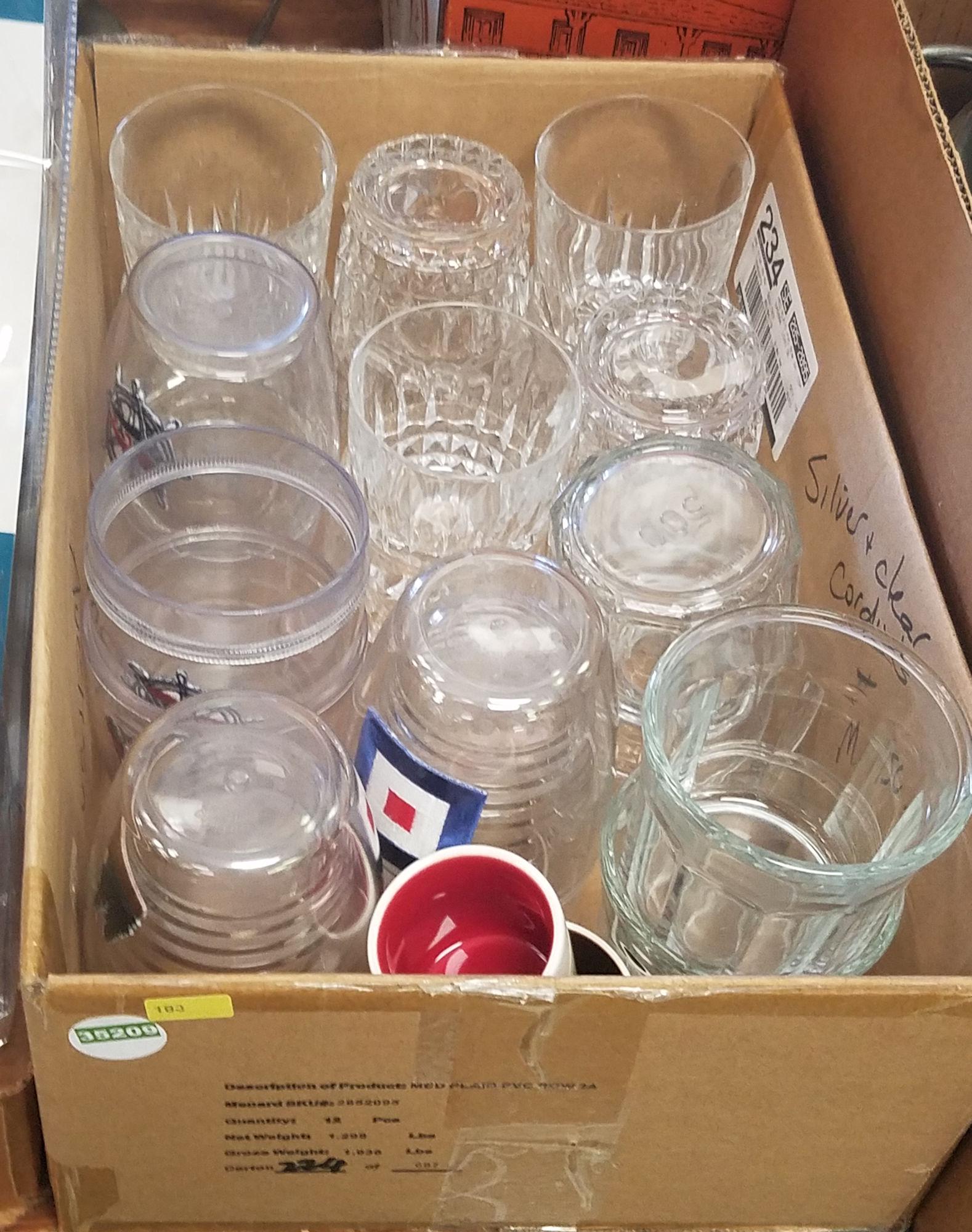 4 BOX LOTS WITH MISC CUPS, METAL STRAINERS, TEA KETTLE,: 4 BOX LOTS WITH MISC CUPS, METAL STRAINERS, TEA KETTLE, WALL DECOR, GRILL TOOLS, OUTDOOR LANTERN