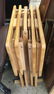 4 WOODEN TV TRAYS