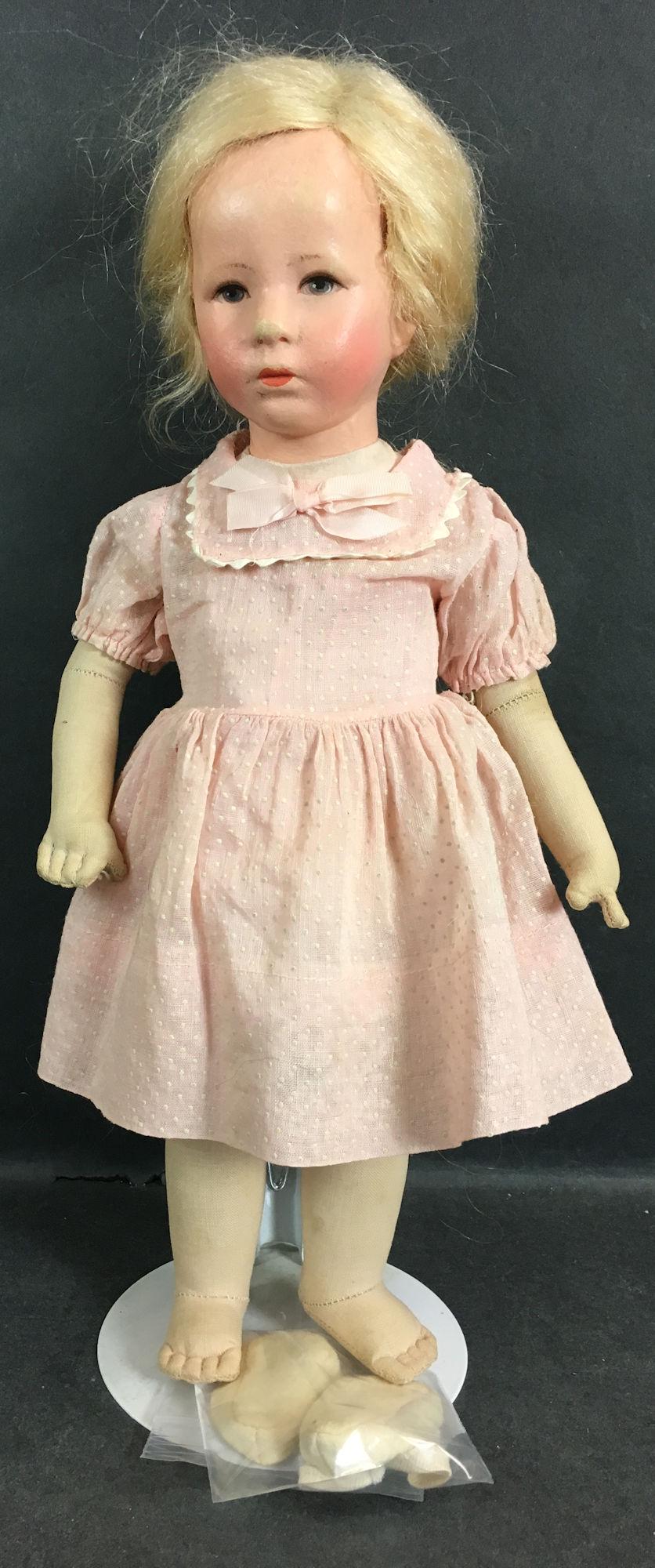 14½" KATHE KRUSE GIRL "LITTLE GERMAN CHILD". (1 of 2)