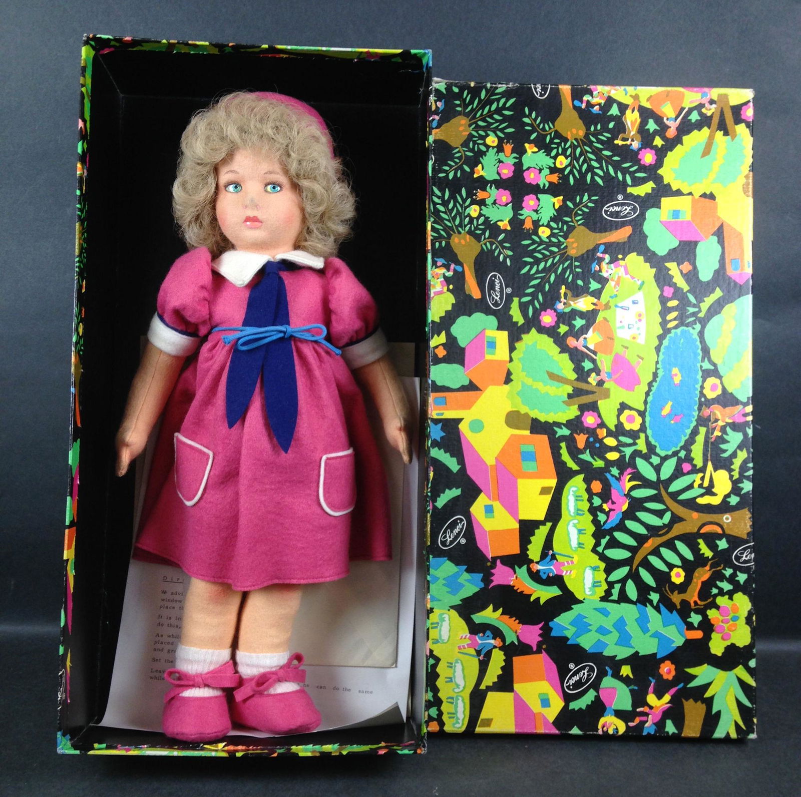 17" LENCI DOLL "MARY" IN ORIGINAL BOX WITH COA. (1 of 1)