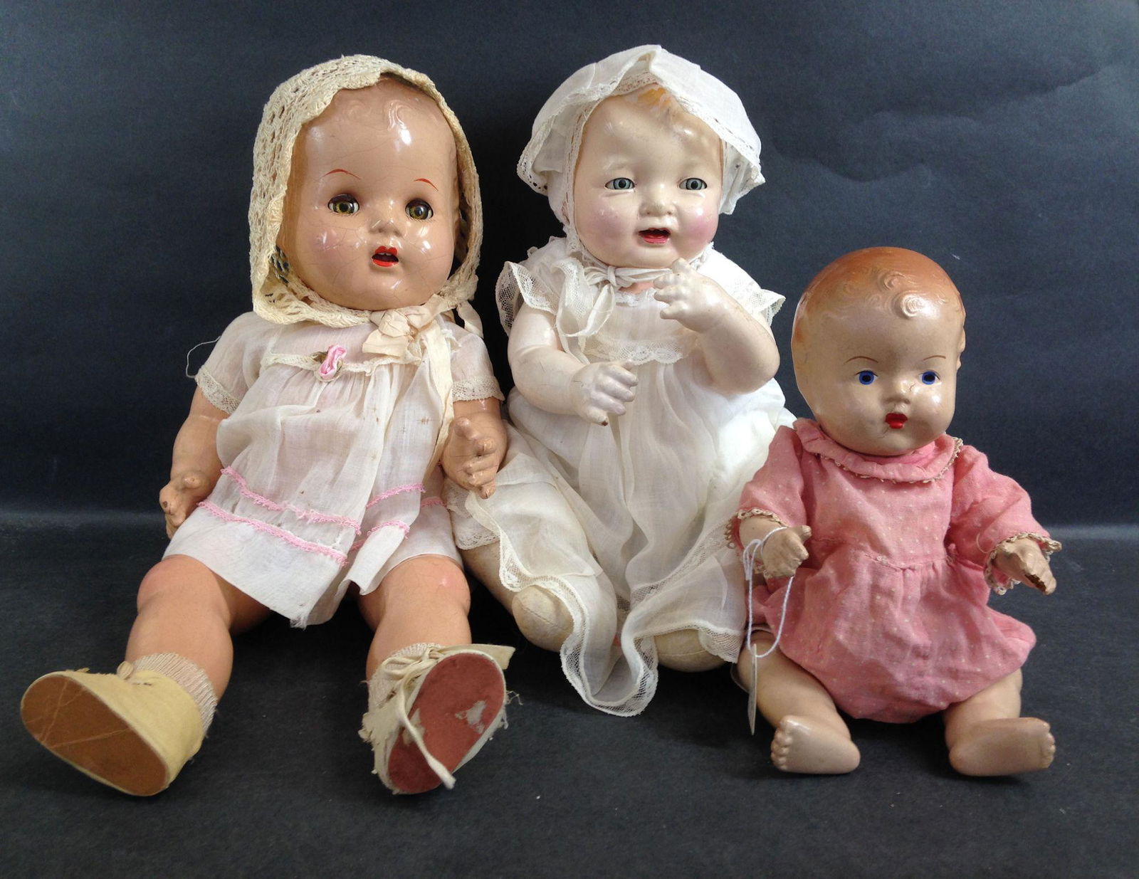 LOT (3) COMPOSITION BABIES INCLUDING EFFANBEE IN TAGGED (1 of 1)