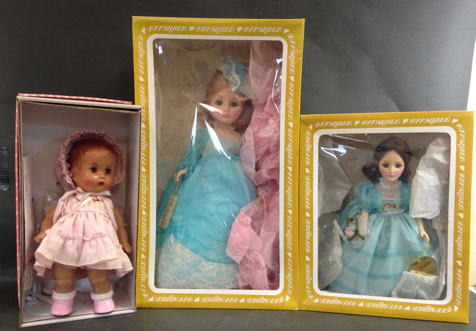 (3) BOXED EFFANBEE DOLLS INCLUDING "CANDY KID", 14" (1 of 1)