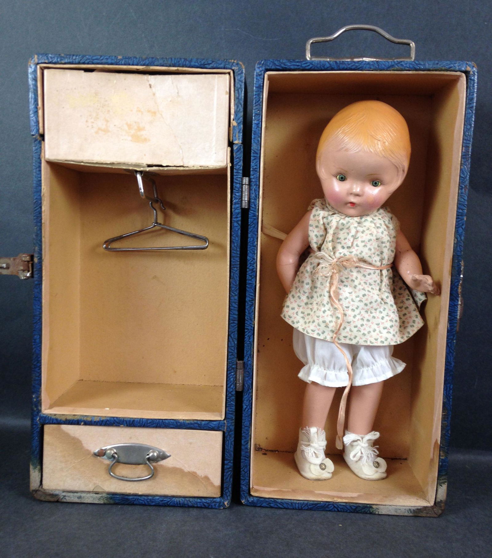 12" VINTAGE ALL COMPOSITION PATSY TYPE DOLL WITH SLEEP (1 of 4)