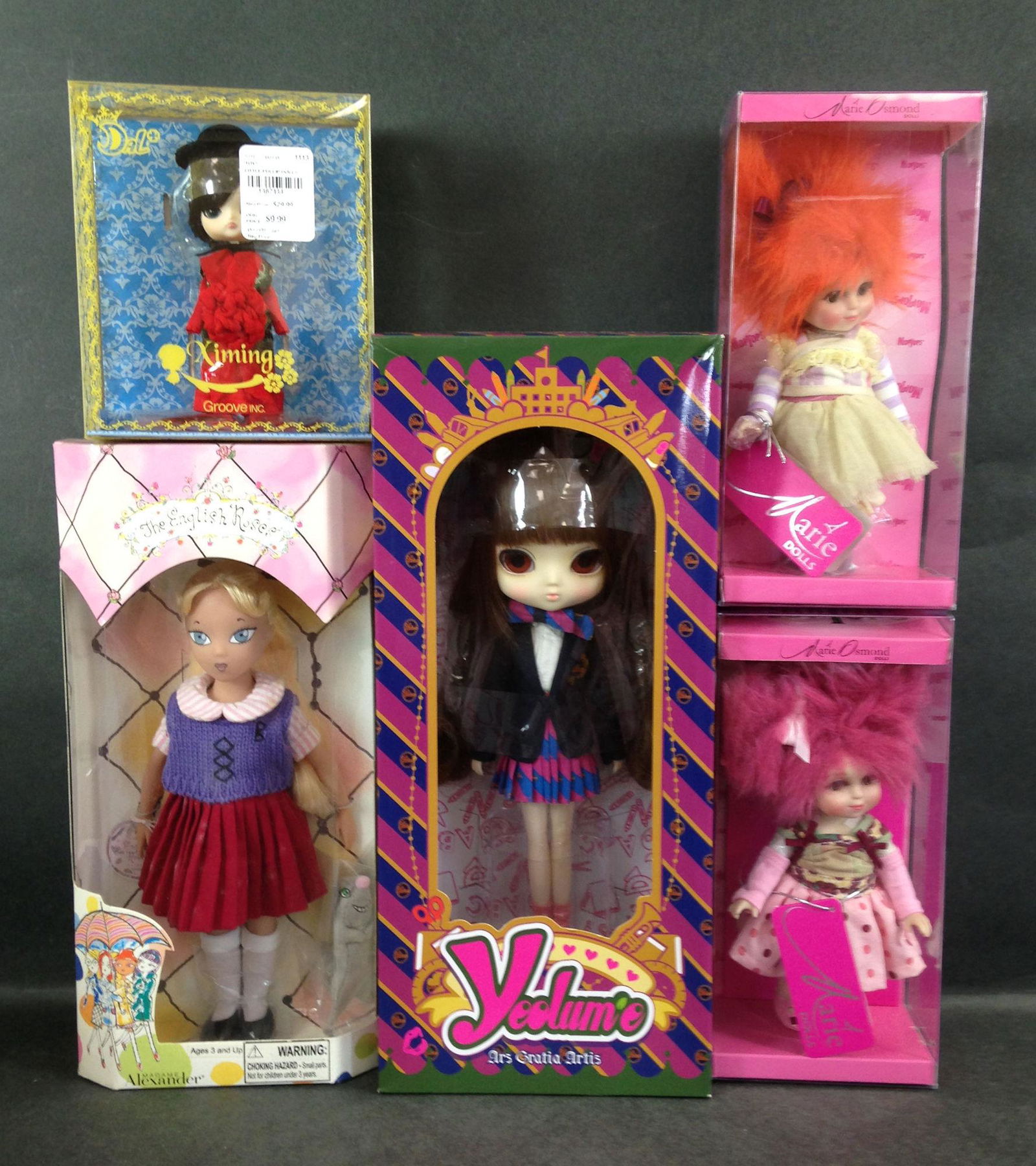 LOT (5) DOLLS INCLUDING XIMING BY GROOVE INC, TWO (1 of 1)