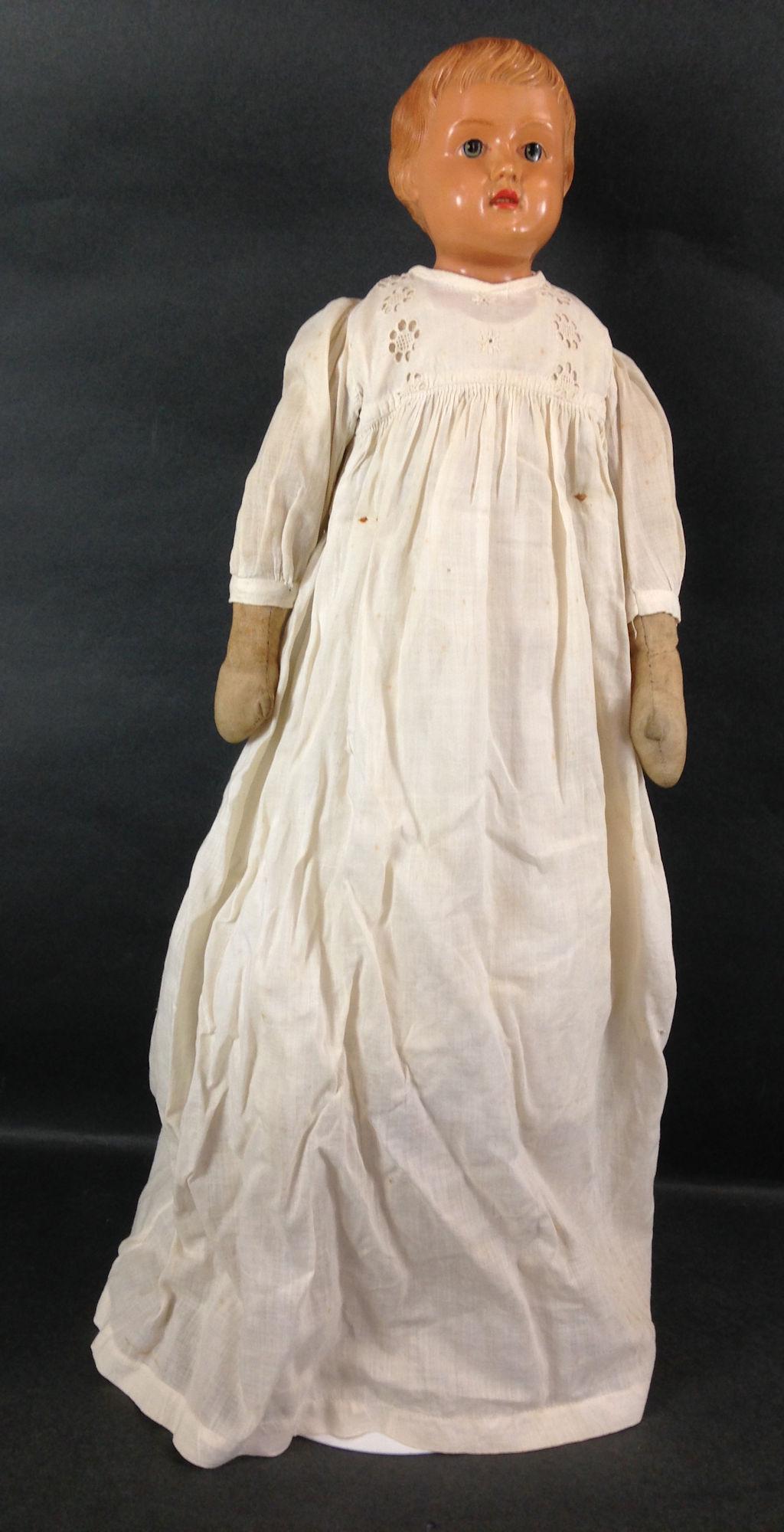 26" GERMAN TURTLE MARK CELLULOID SHOULDER HEAD DOLL ON (1 of 1)