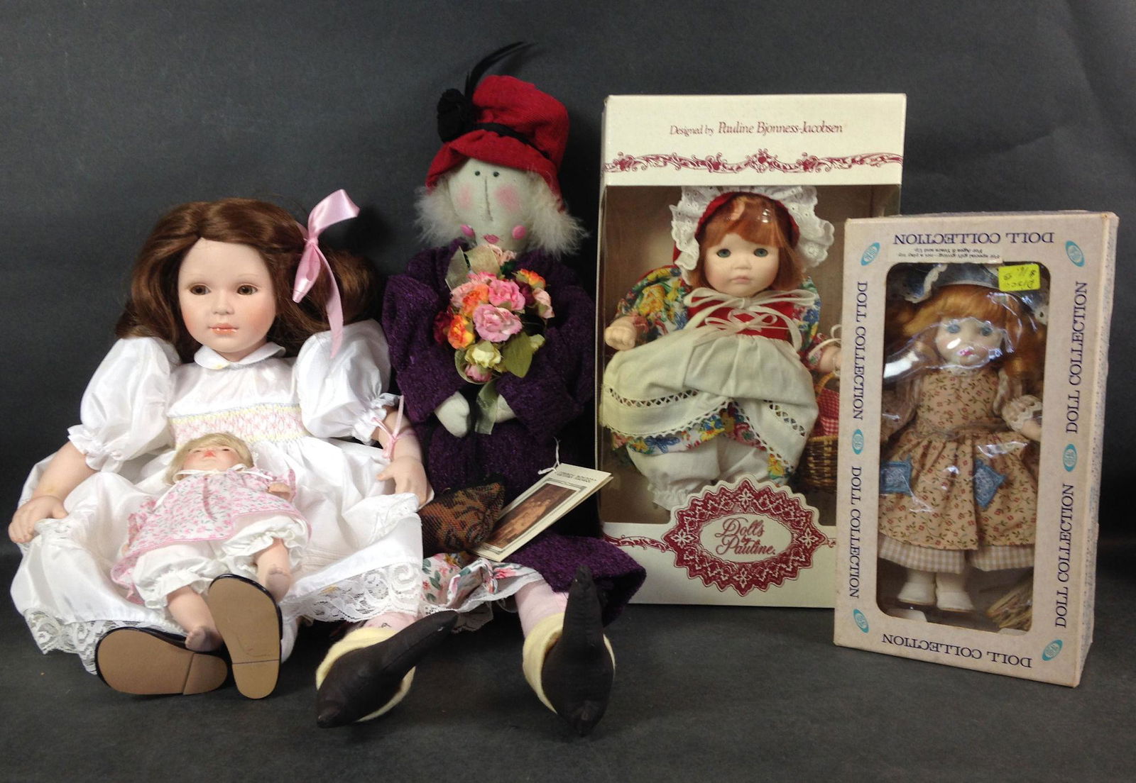 LOT (4) DOLLS INCLUDING PAULINE'S "TRUDY" AND "LITTLE (1 of 1)