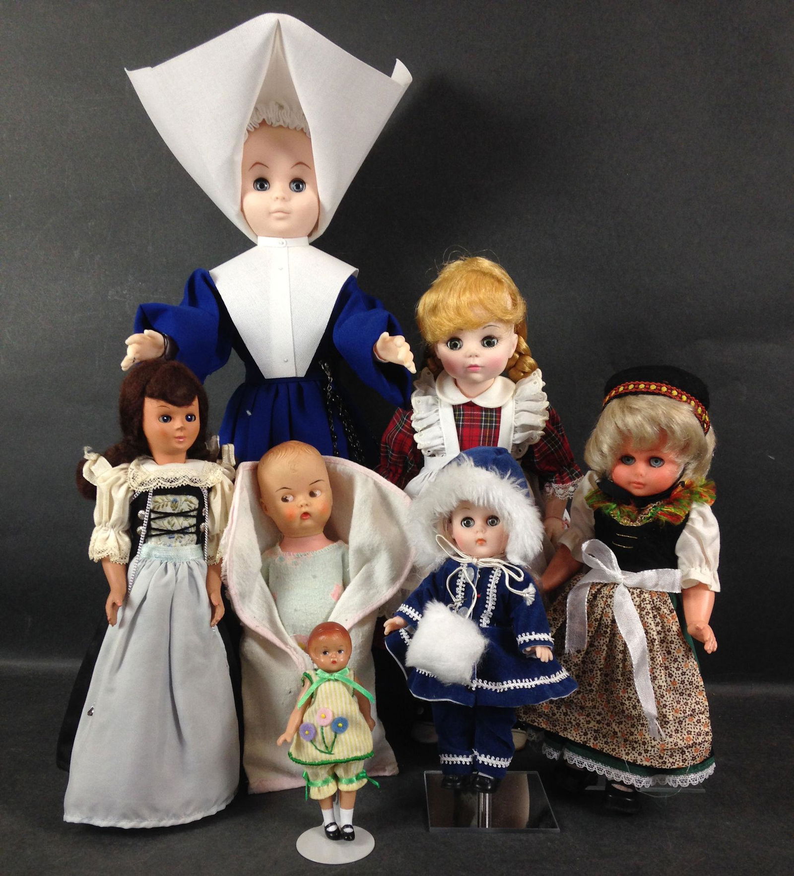 (7) VINTAGE DOLLS INCLUDING 18½" GENUINE NUN (1 of 1)