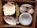 2 BOX LOTS WITH LEAF SNACK TRAYS, WHITE PLATES AND - 2