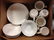 2 BOX LOTS WITH LEAF SNACK TRAYS, WHITE PLATES AND - 3