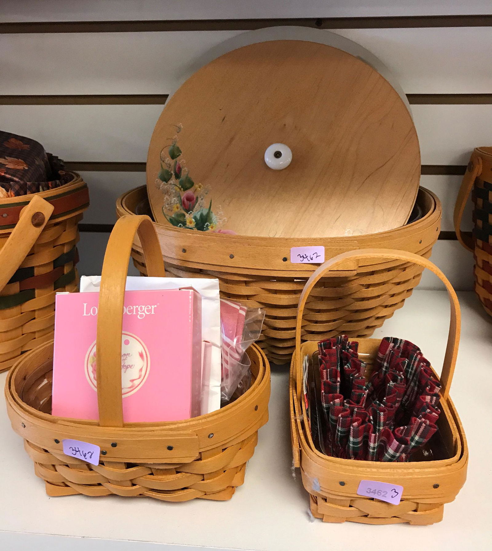 3 LONGABERGER BASKETS INCLUDING SERVING AND HORIZON OF (1 of 1)