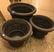 3 RESIN PLANTERS