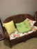 WICKER PATIO SET, INCLUDES LOVESEAT, CHAIR, AND STAND