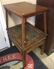 2 WOODEN END TABLES