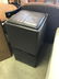 2 LEATHER STORAGE OTTOMANS
