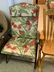 2 OUTDOOR CHAIRS AND WOODEN ROCKER