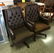 2 LEATHER ROLLING CHAIRS