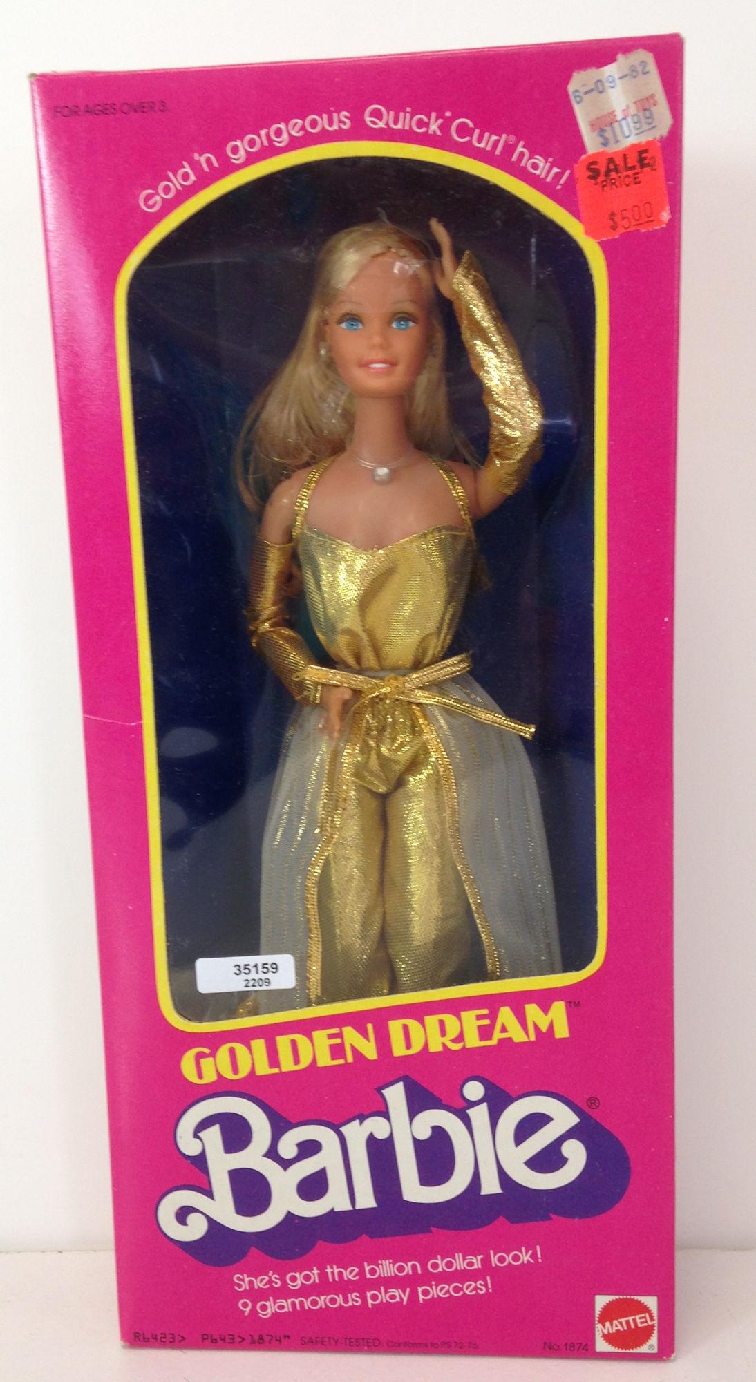 golden dream barbie doll