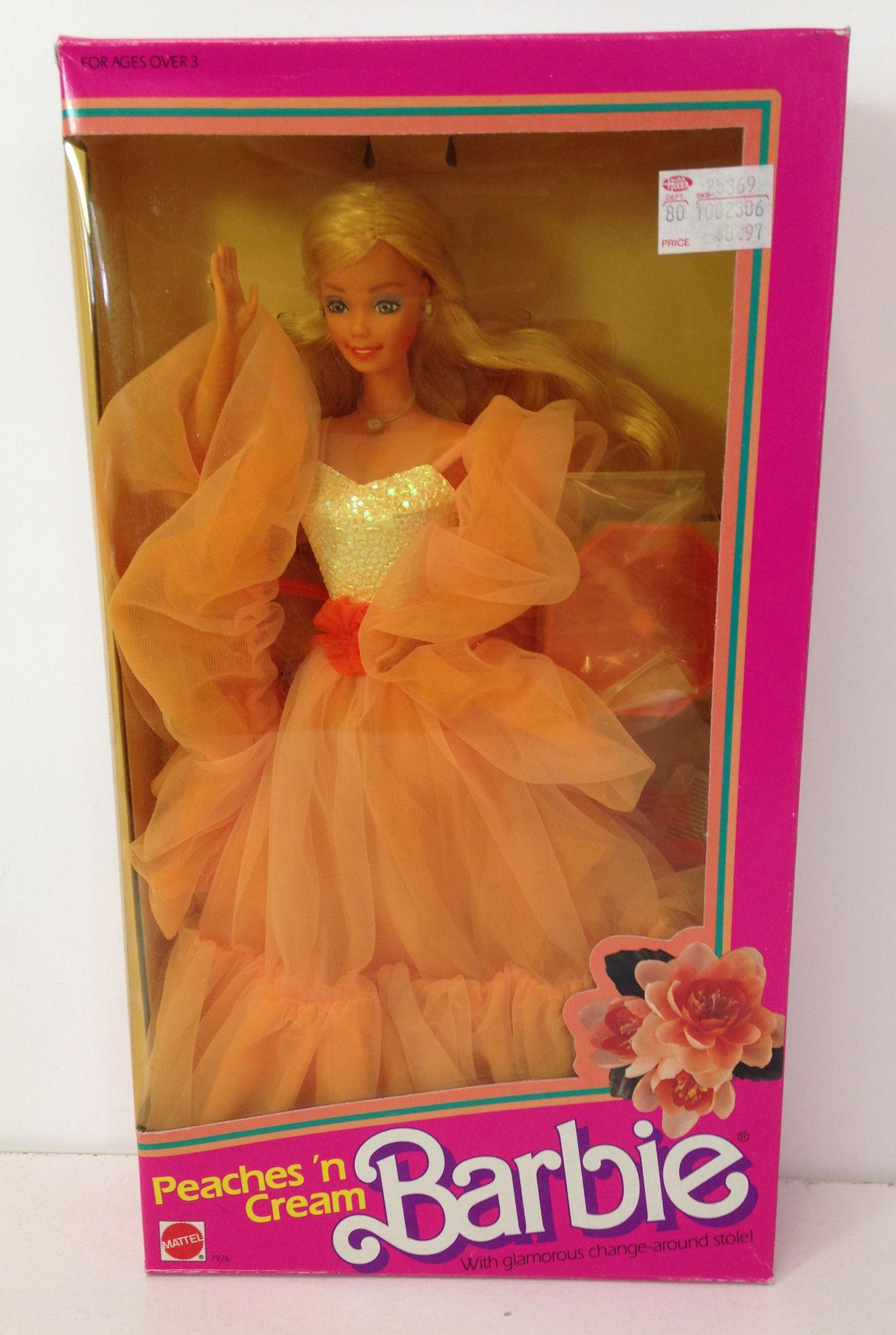 Peaches and cream cheap barbie doll worth