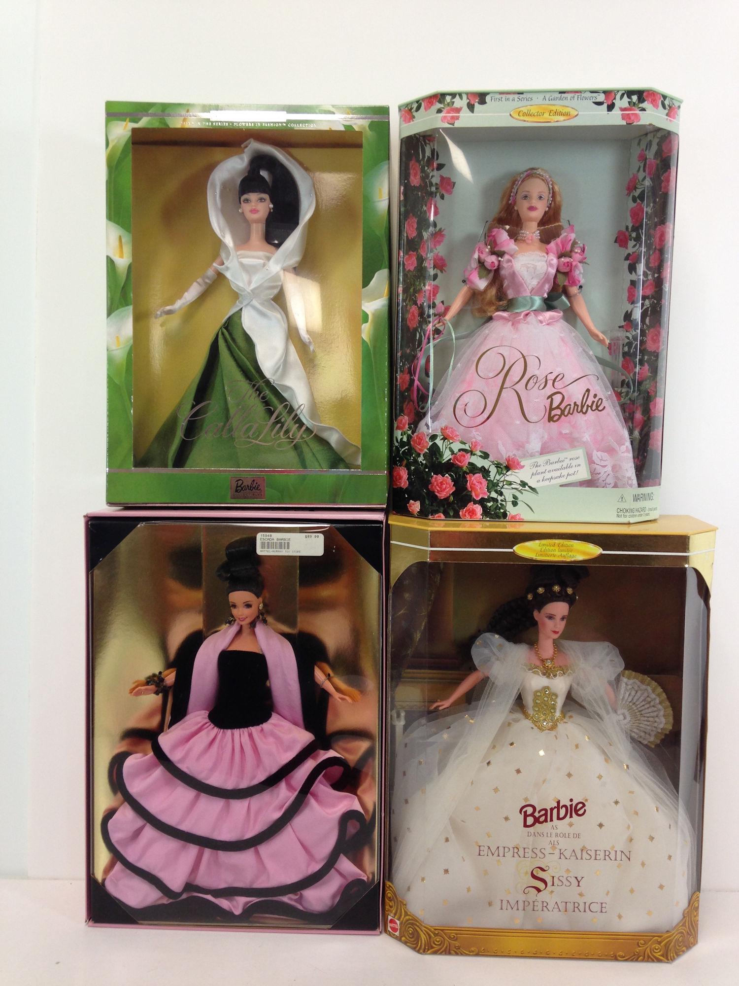 LOT (4) BOXED BARBIES NRFB. INCLUDES "BARBIE AS DANS LE (1 of 1)