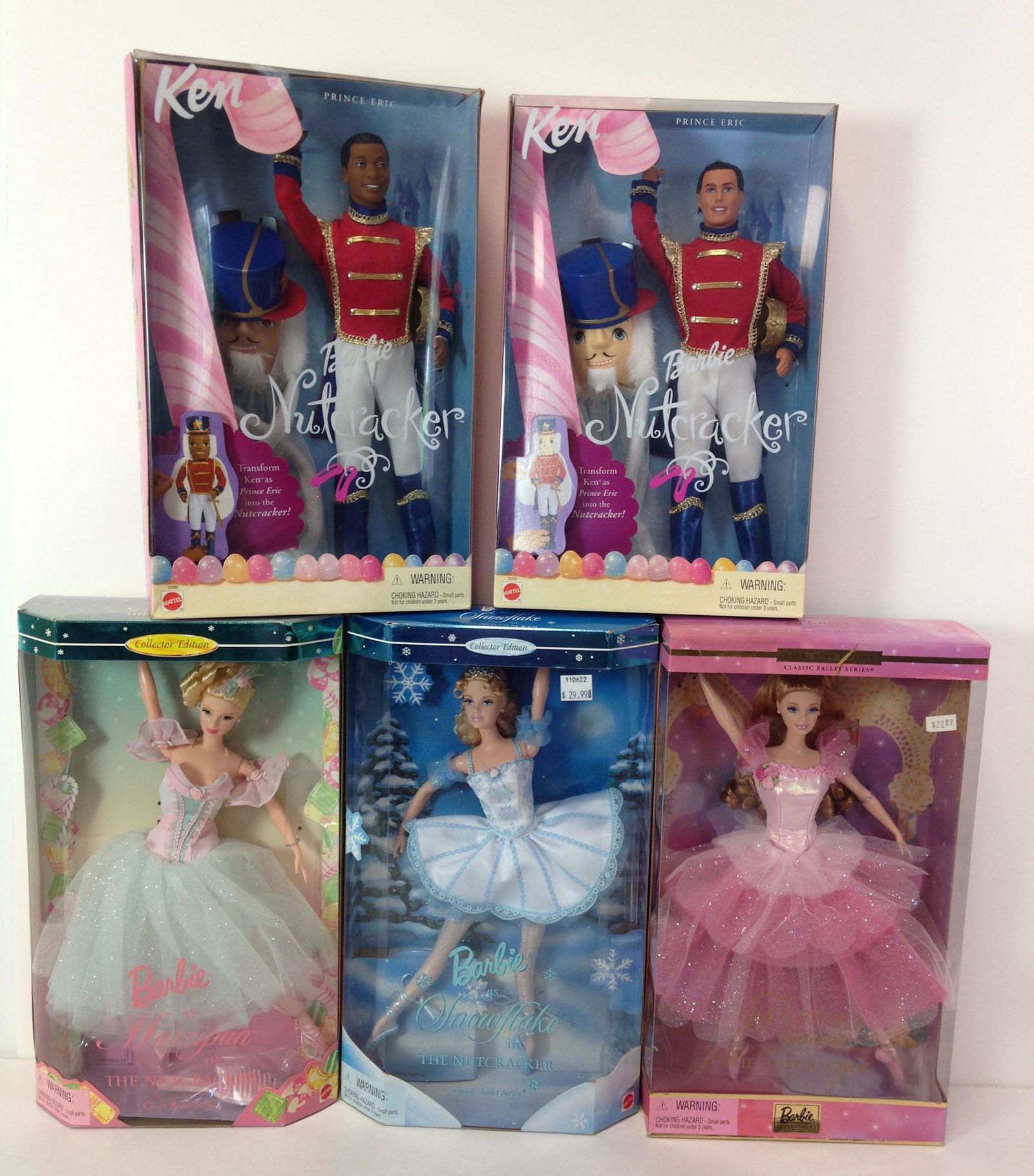 LOT (5) BOXED BARBIE AND KEN DOLLS NRFB. INCLUDES (1 of 1)