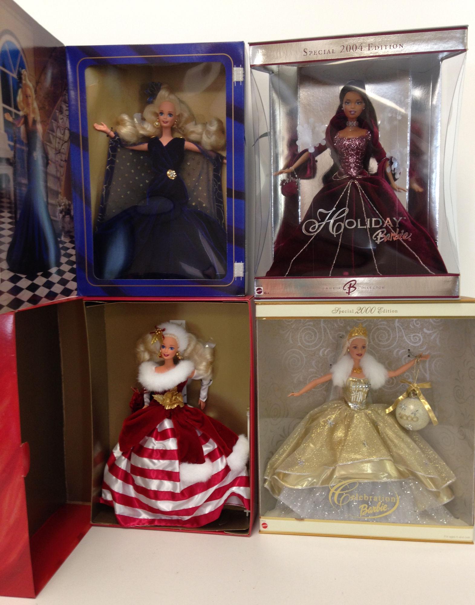 (4) NRFB BARBIES INCLUDING "SAPPHIRE DREAM", (1 of 2)