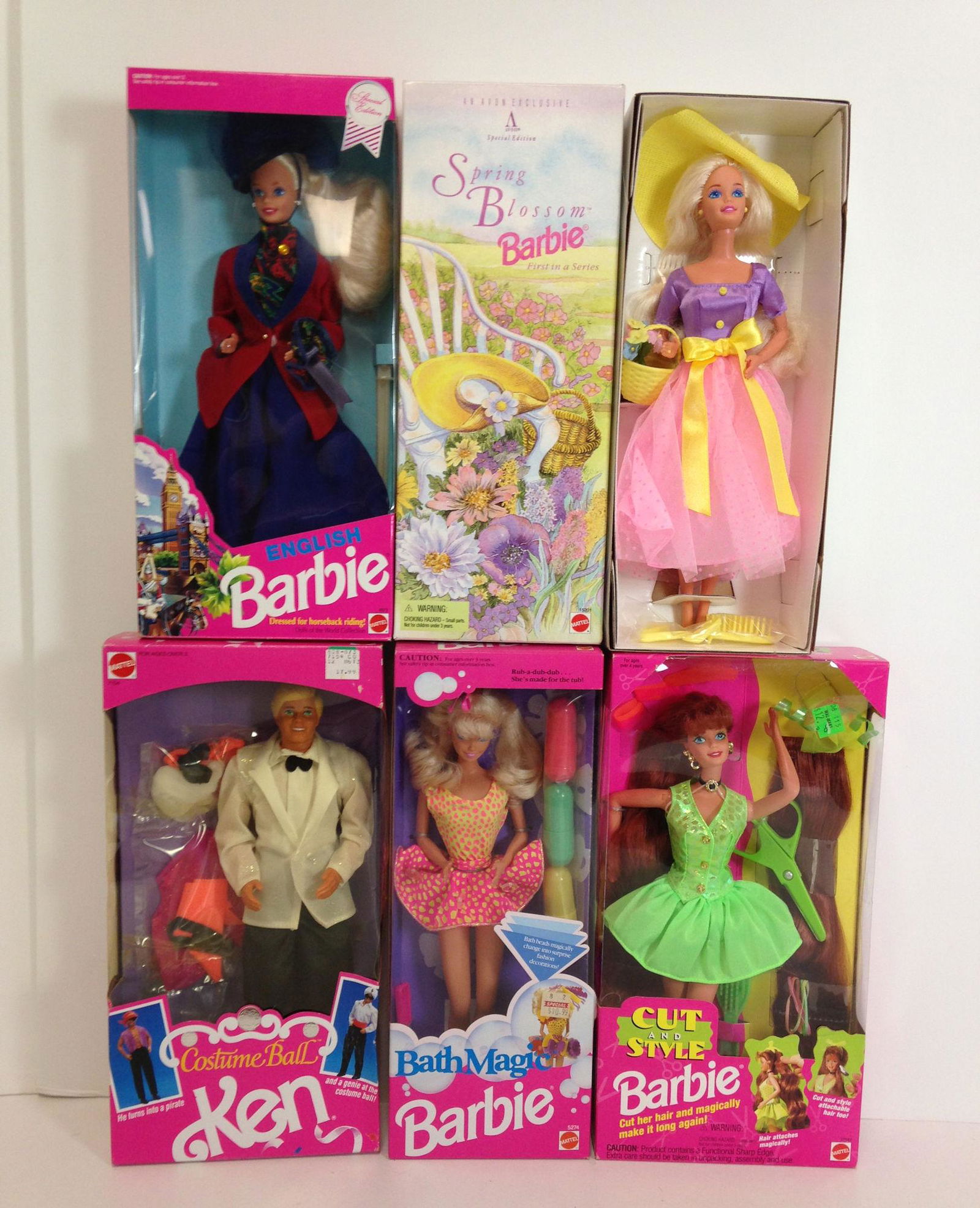 (5) NRFB BARBIE AND FRIENDS INCLUDING "ENGLISH" BARBIE, (1 of 1)