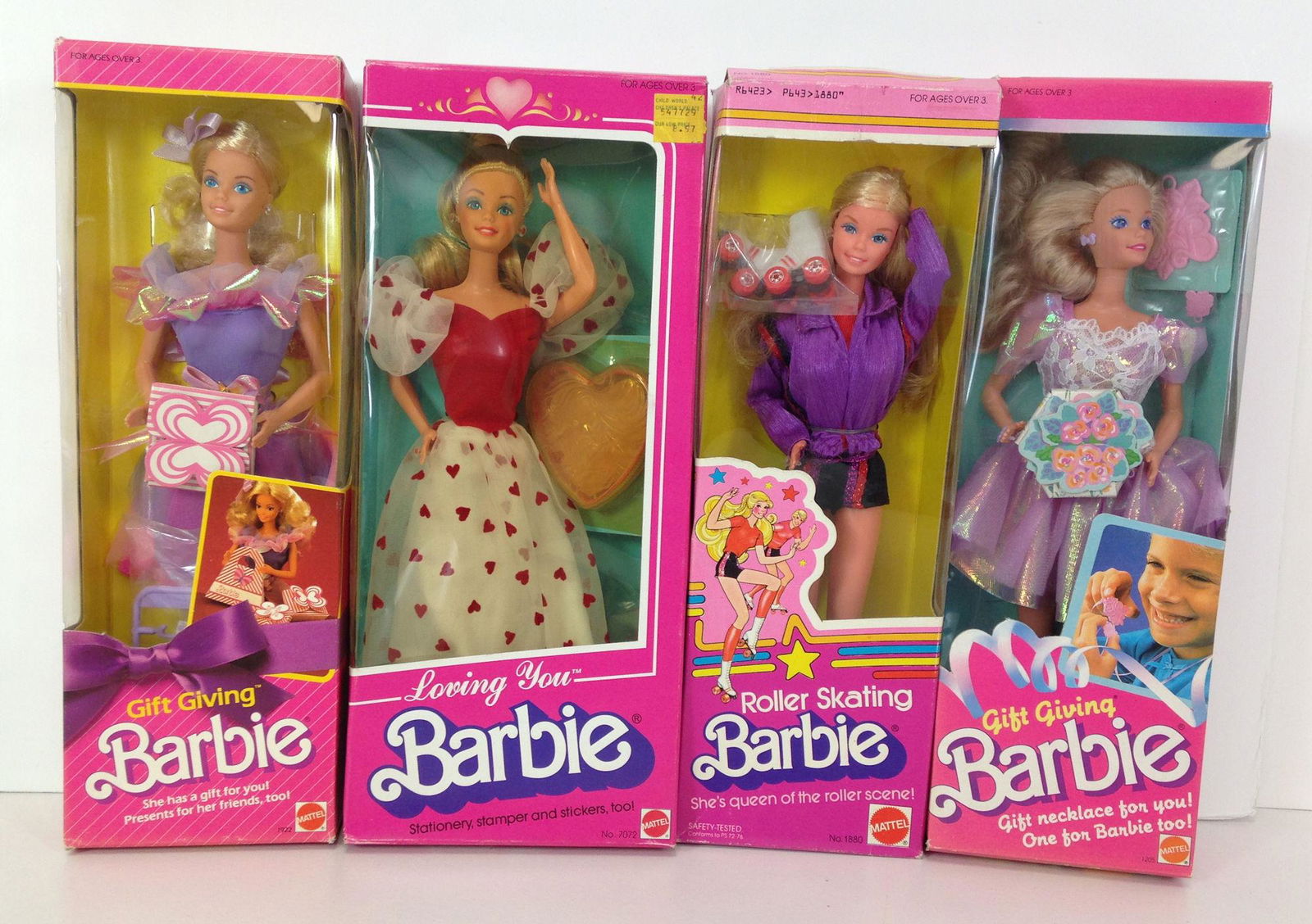 (4) NRFB VINTAGE BARBIE AND FRIENDS INCLUDING "ROLLER (1 of 1)