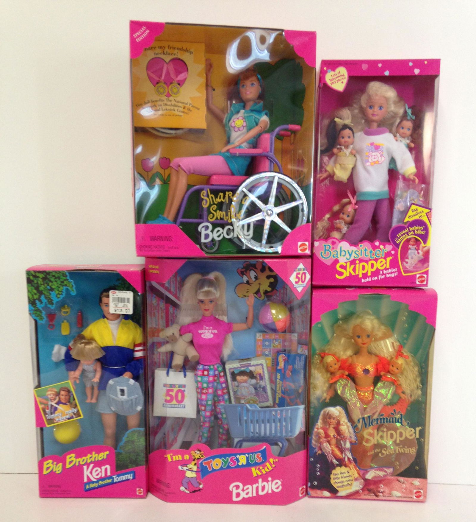 (5) NRFB BARBIE AND FRIENDS INCLUDING "SHARE A SMILE" (1 of 1)
