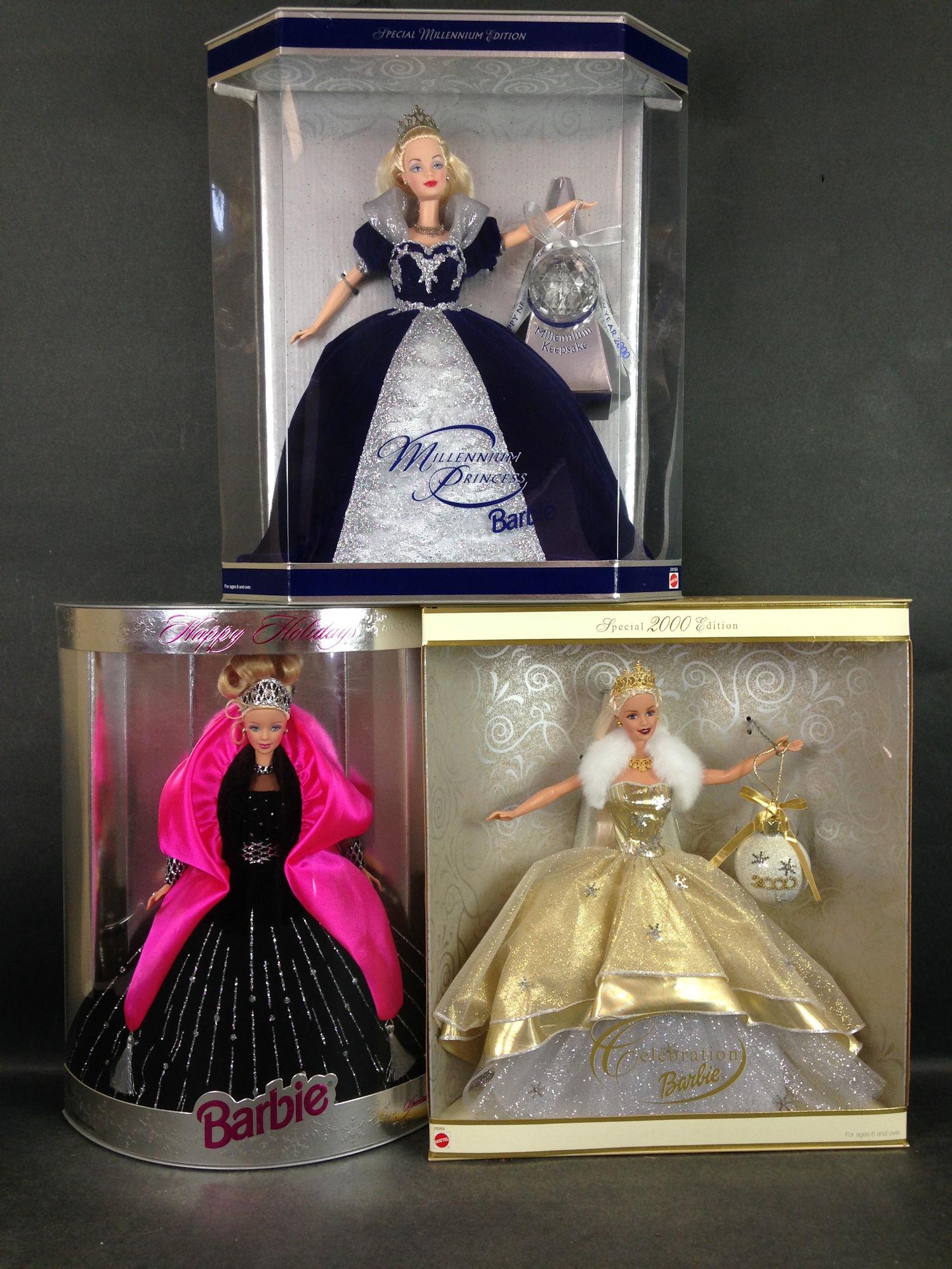 8 Special Edition Barbies Incl Millennium Princess