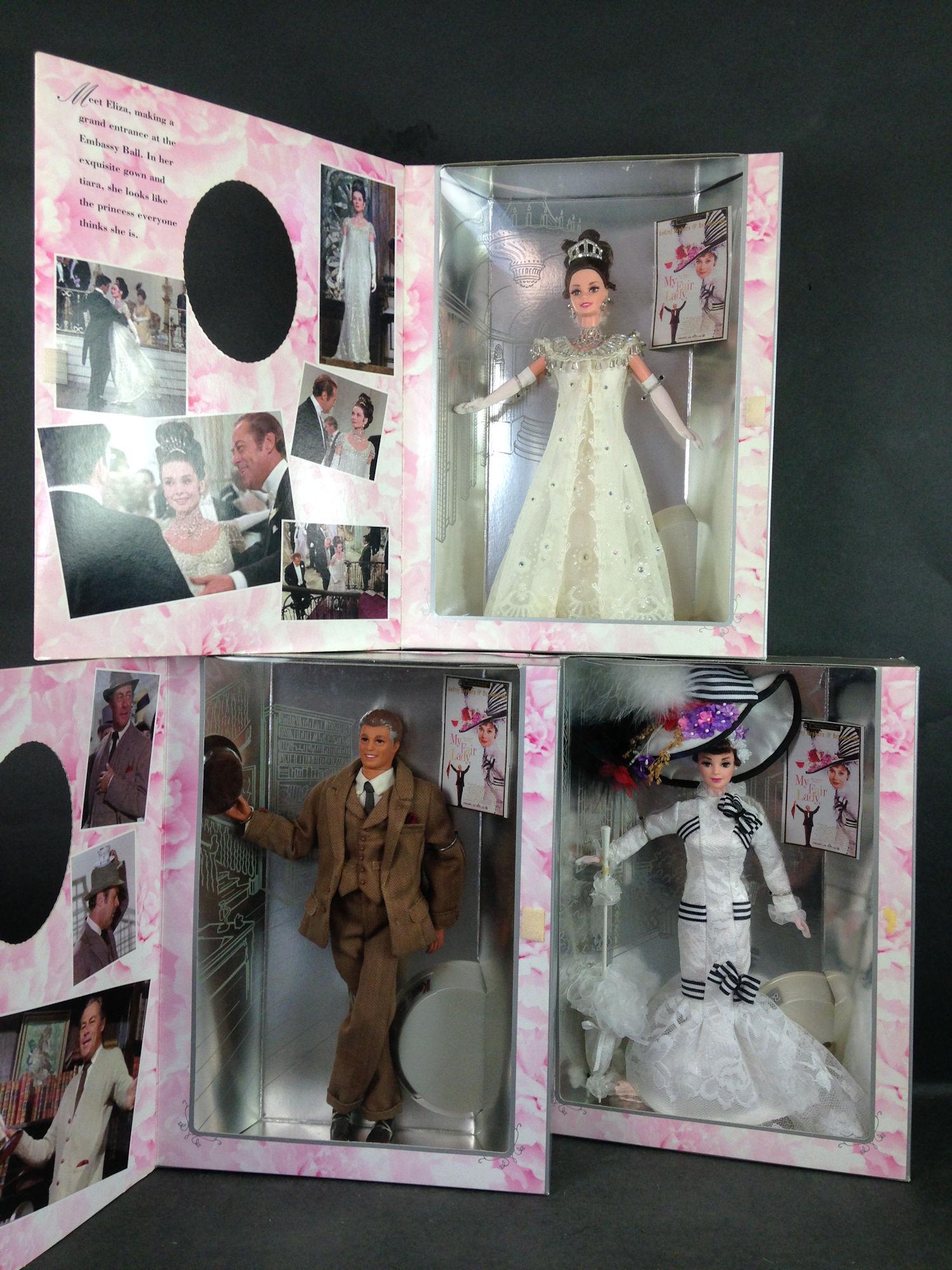 (3) MY FAIR LADY BARBIE AND KEN INCLUDING "ELIZA: (3) MY FAIR LADY BARBIE AND KEN INCLUDING "ELIZA DOOLITTLE" AT THE ASCOT RACES AND EMBASSY BALL AND (1) HENRY HIGGINS.