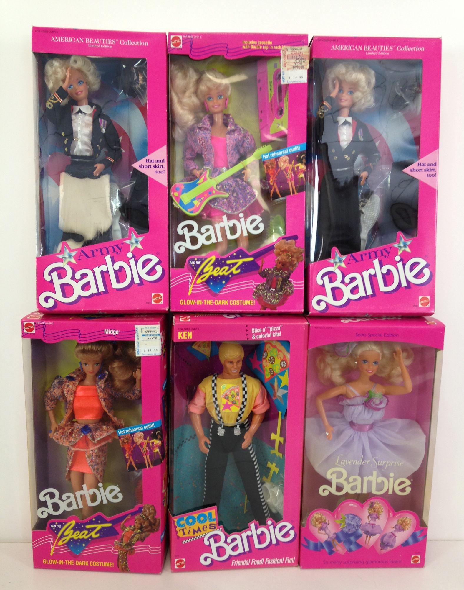 (6) NRFB VINTAGE BARBIE AND FRIENDS INCLUDING (2) (1 of 1)