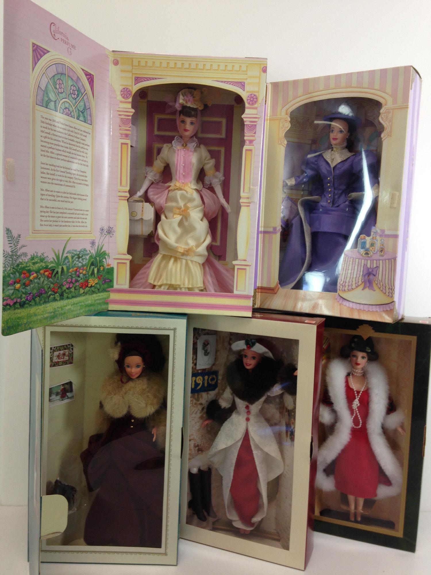 5 Nrfb Barbies Including holiday Voyage