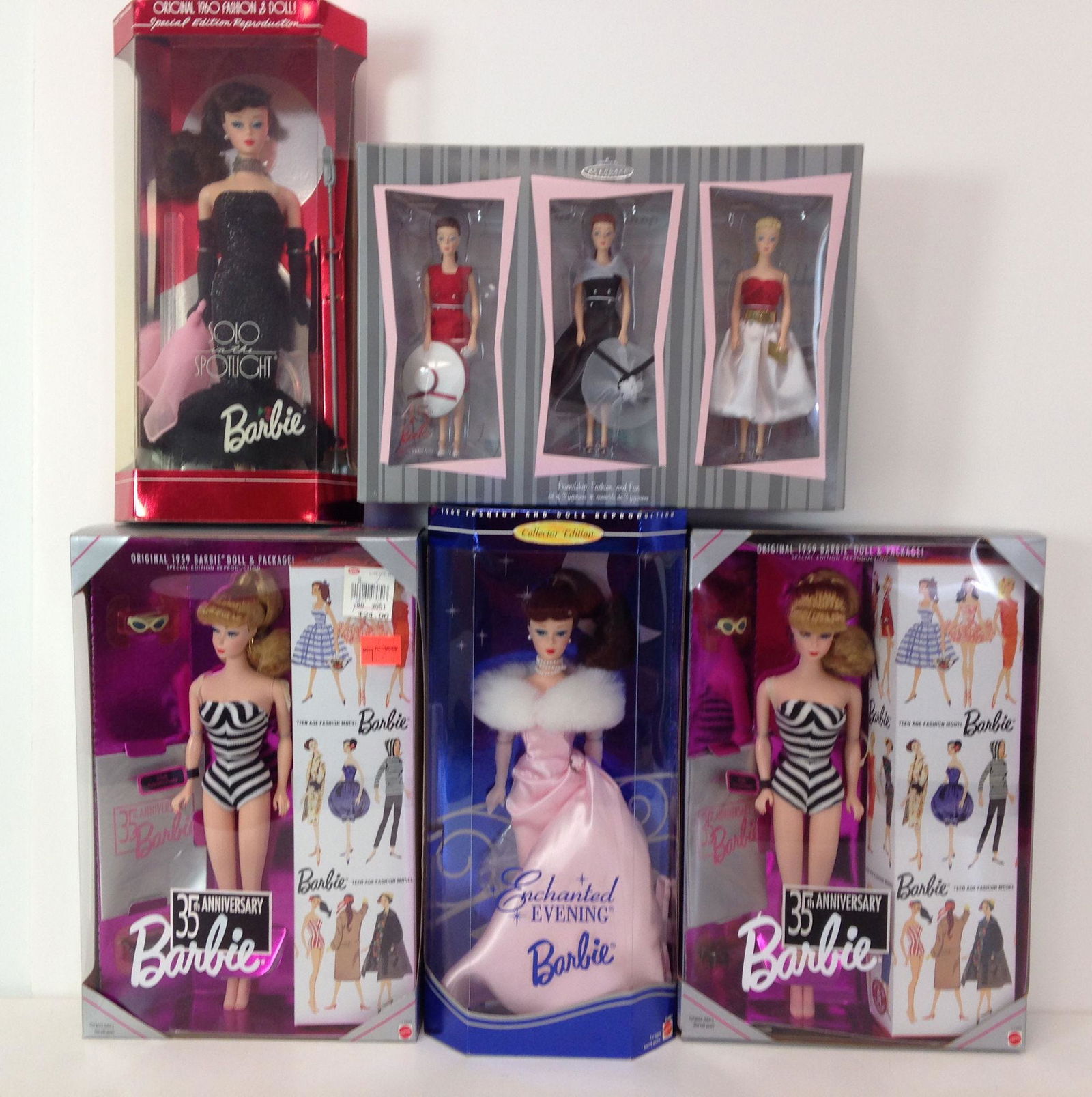 (4) NRFB REPRODUCTION BARBIES INCLUDING "SOLO IN THE (1 of 1)