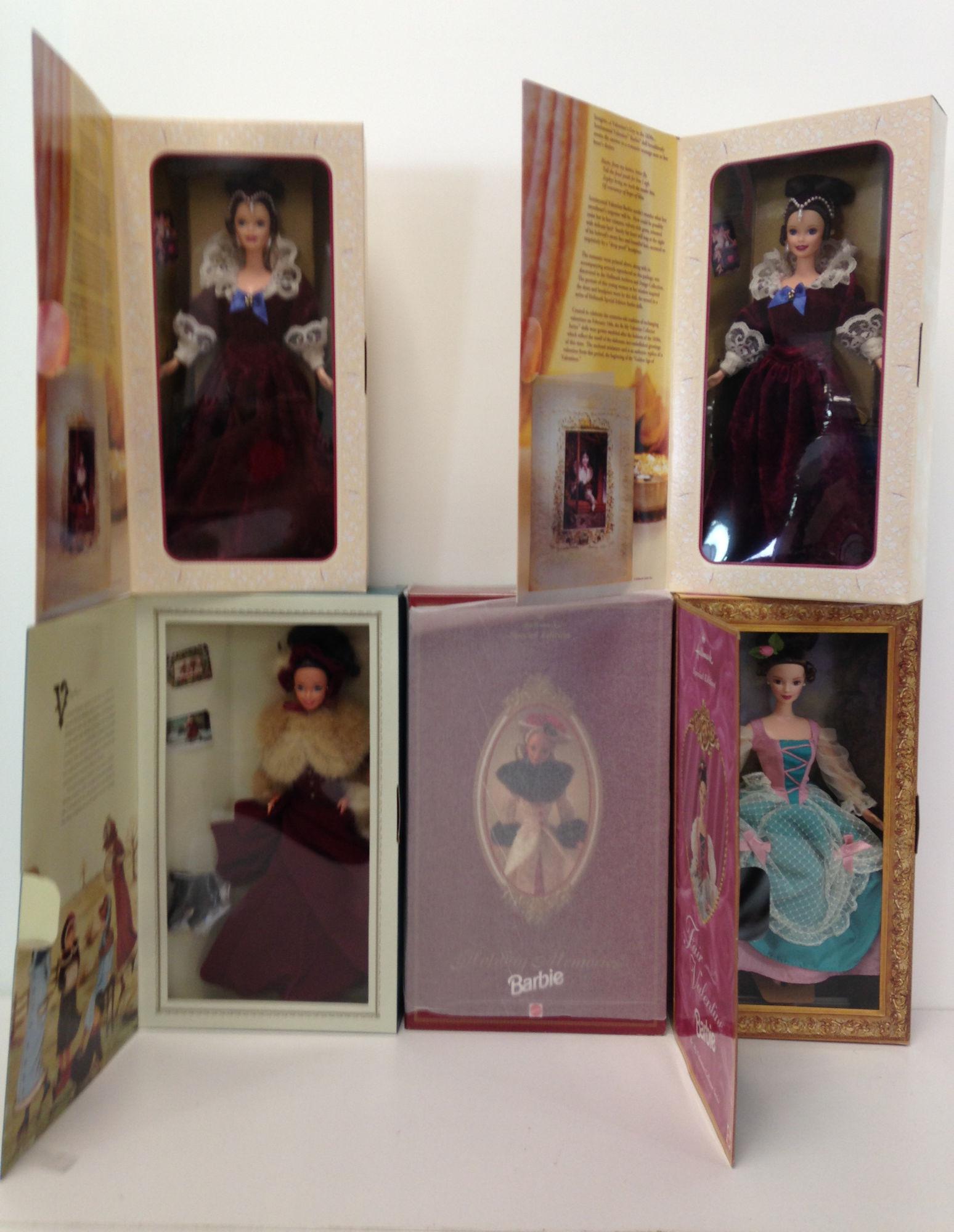 (5) NRFB BARBIES INCLUDING "HOLIDAY MEMORIES", (1 of 2)