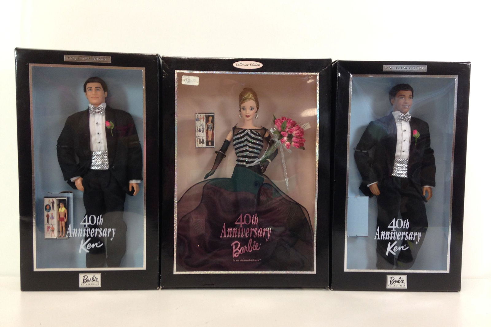LOT (3) BOXED COLLECTOR EDITION BARBIE AND KEN. (1 of 1)