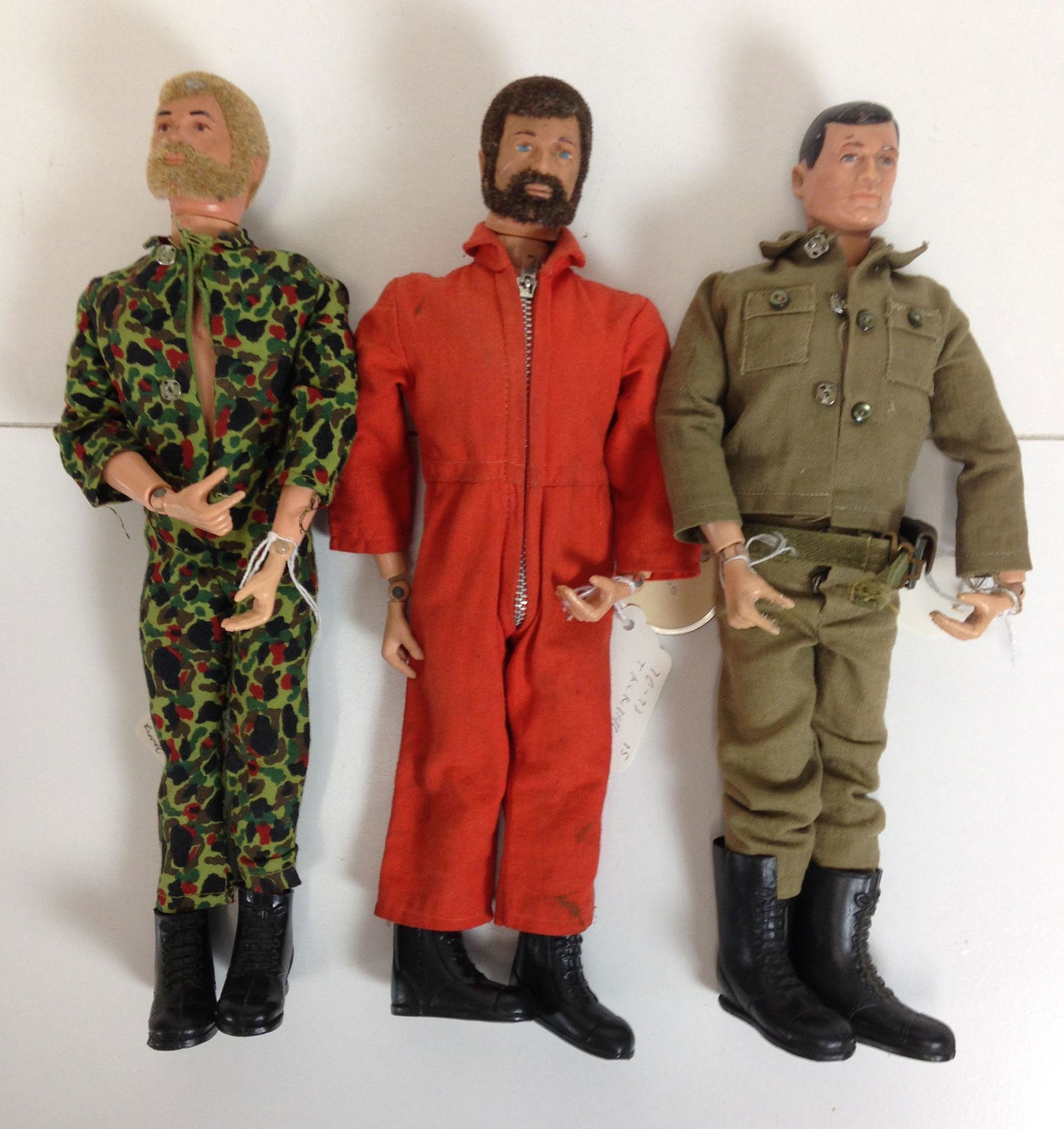 (3) G.I. JOE ACTION FIGURE DOLLS. INCLUDES ACTION (1 of 1)