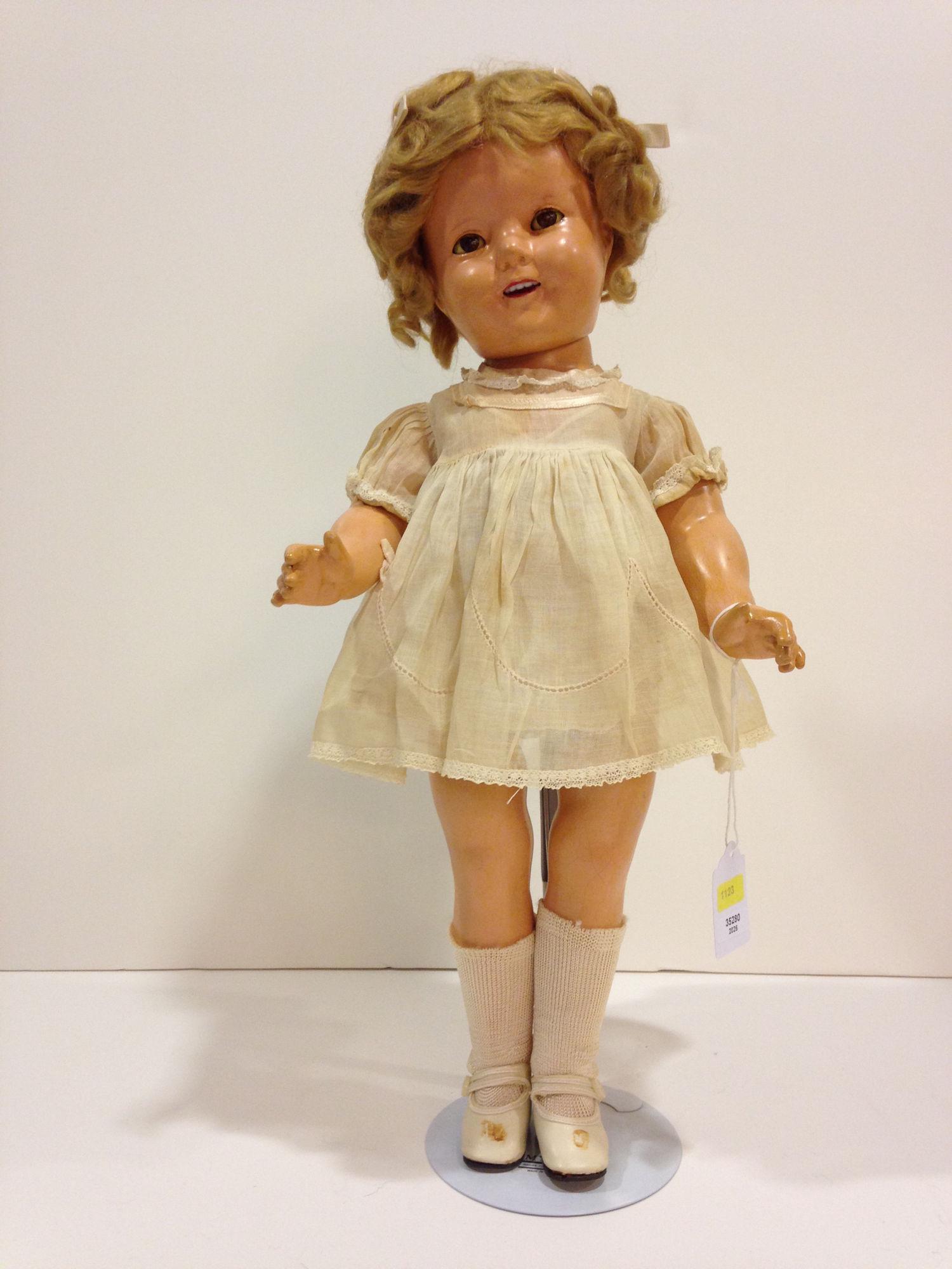 18"  IDEAL COMPOSITION SHIRLEY TEMPLE WITH ORIGINAL (1 of 4)