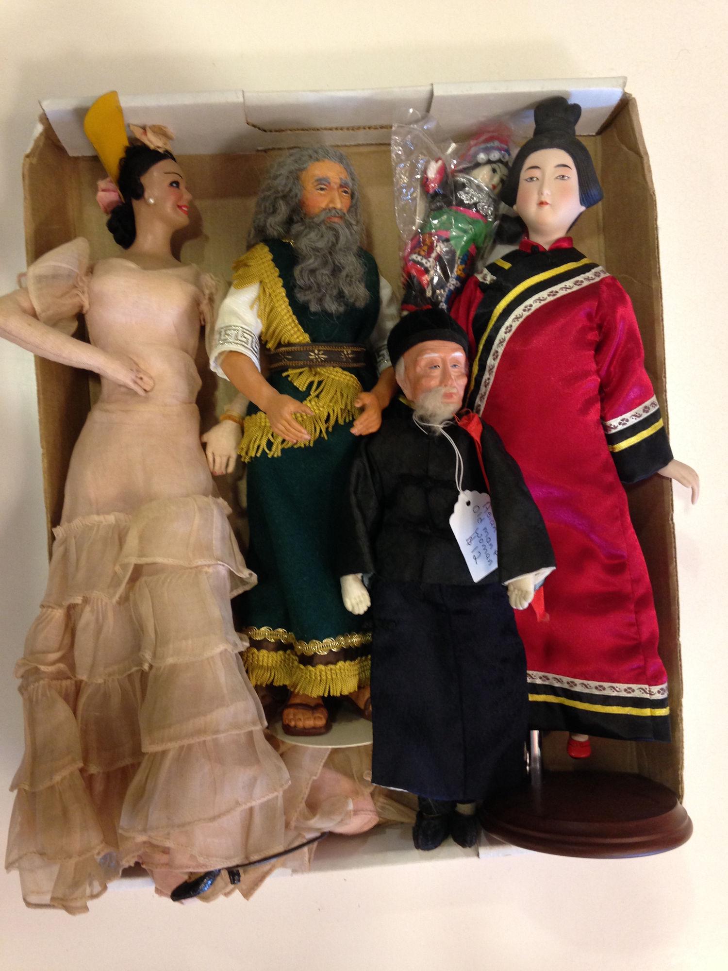 LOT (5) FOREIGN DOLLS INCLUDING ARTIST DOLL MADE BY (1 of 1)